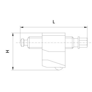 Śruba pociągowa z obsadą typ ŚP Z OB 6620-125 Bison kod: 398266560500 - 2